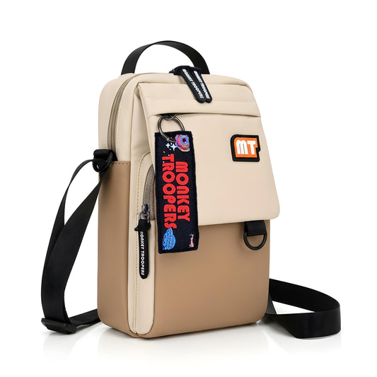 Byte Crossbody | Cream-Brown