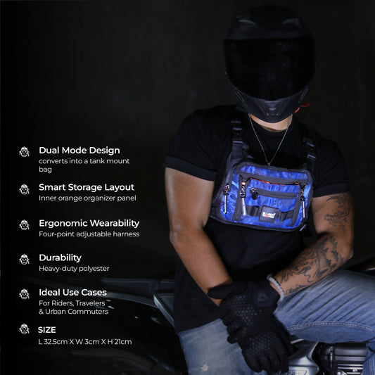 TORQUE Harness | Blue Camo