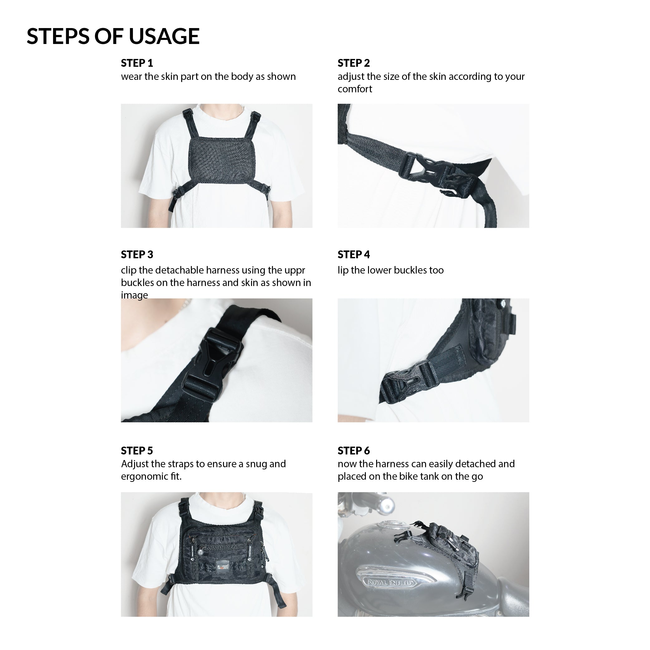 TORQUE Harness | Blue Camo
