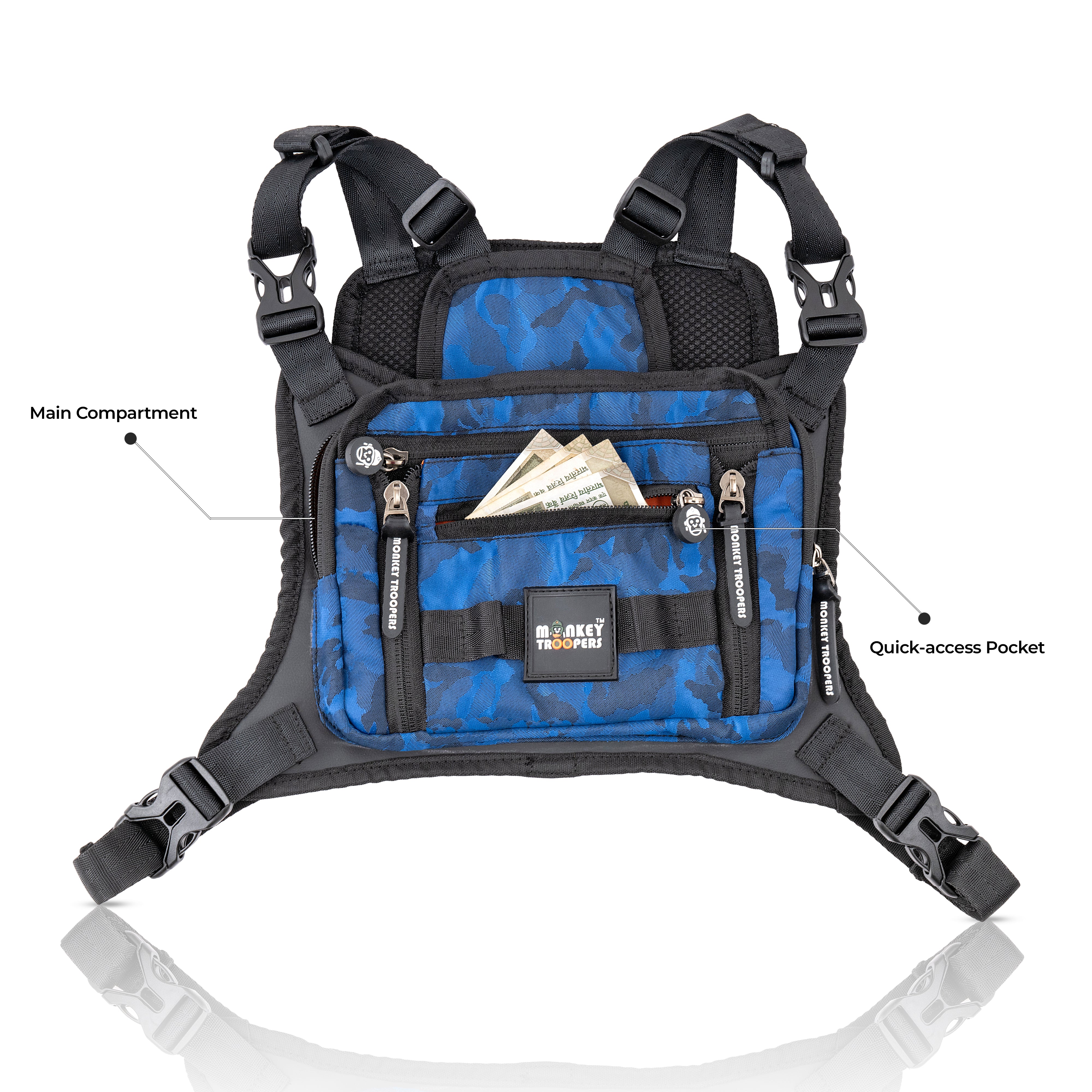 TORQUE Harness | Blue Camo