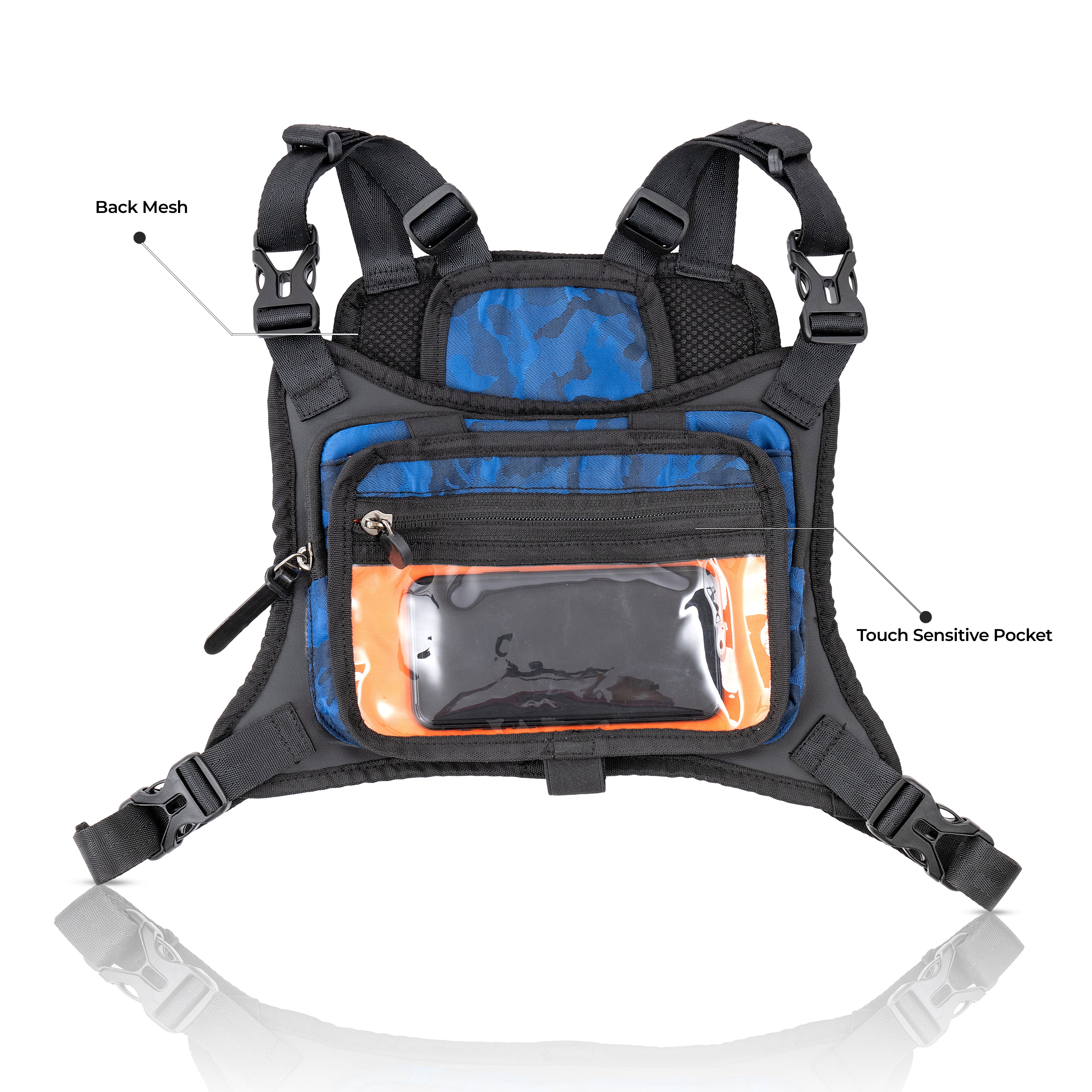 TORQUE Harness | Blue Camo