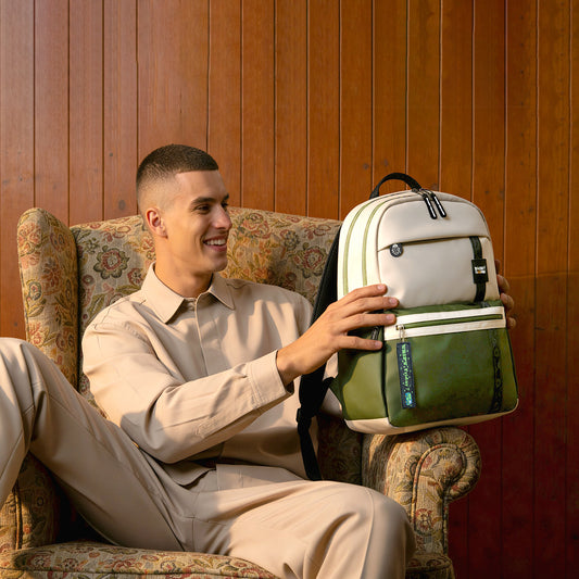 Trippy Backpack | Beige-Olive