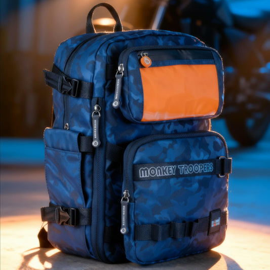 Walky Backpack | Blue Camo