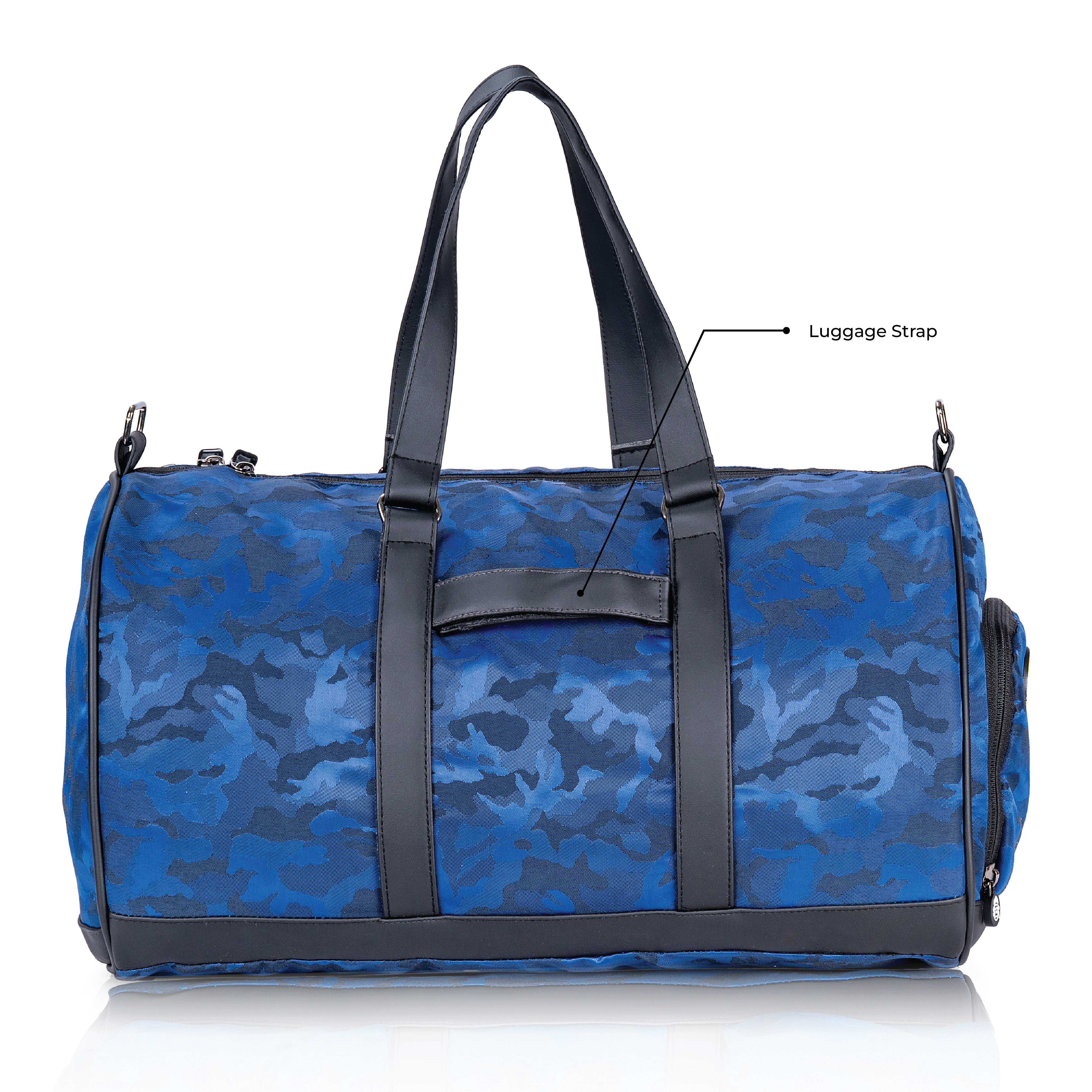 ROAM Duffle Bag Blue Camo | Monkey Troopers® Rugged Travel & Gym Bag
