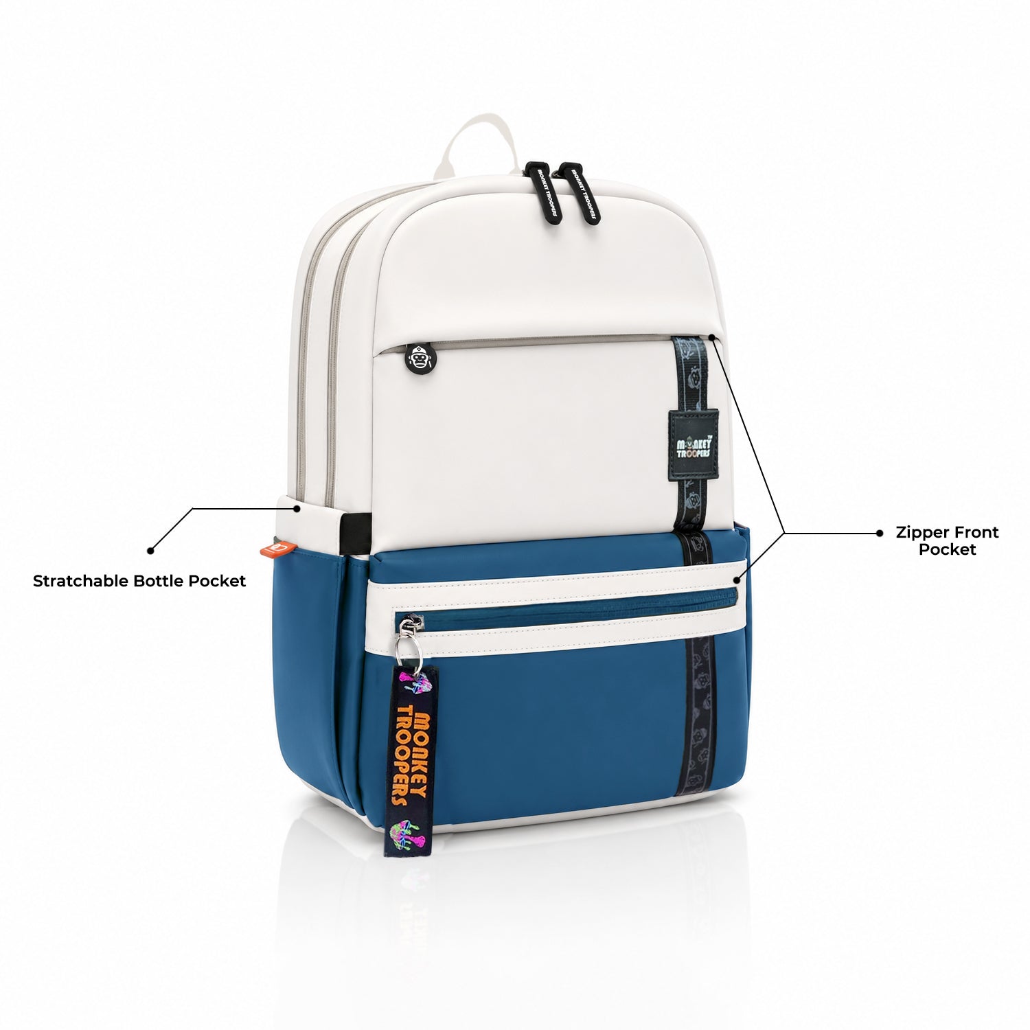 Trippy Backpack | Blue-White